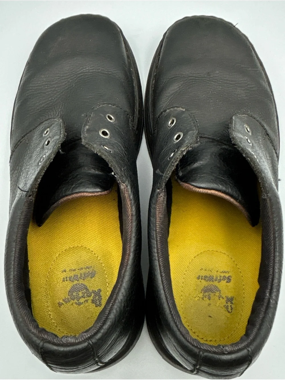 Dr Martens Hazeldons Oxford Shoes Size 12M Black Leather Dress Work Lace Up